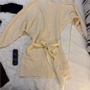 Reign Cream Off-the-Shoulder Sweater